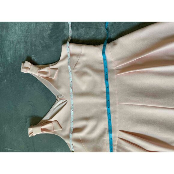 ELLE Pink Sleeveless V Neck A Line One Piece Pantsuit Cocktail Party Med… - Picture 3 of 8